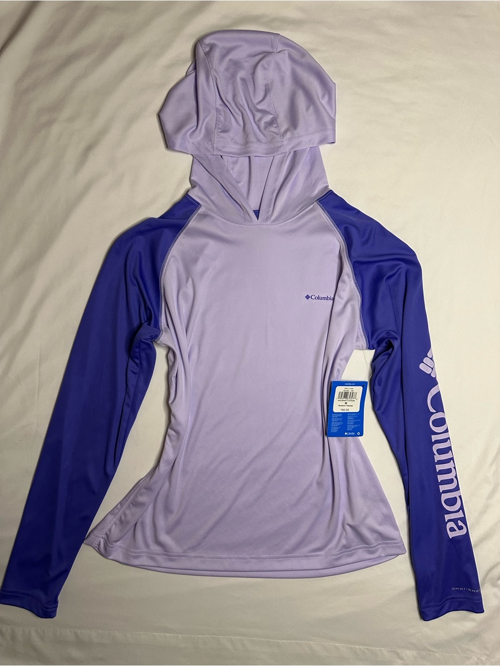 NWT Columbia Sportswear Women's Purple Hooded Long Sleeve Shirt